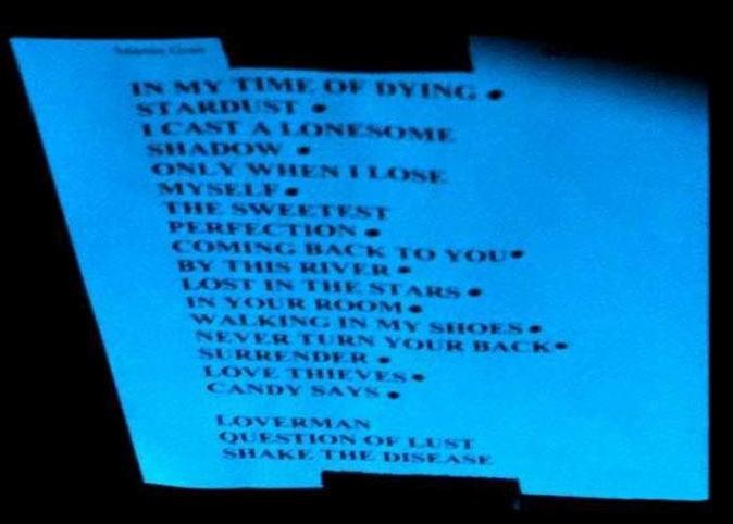 Set list