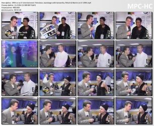 1994-xx-xx E! Entertainment Television, backstage with Samantha, Fletch & Martin on E! 1994.mp...jpg